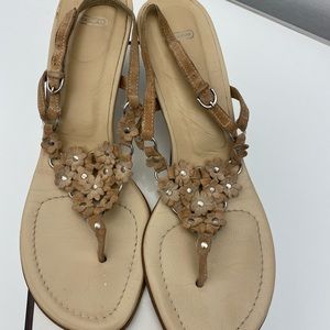 Coach suede sandals